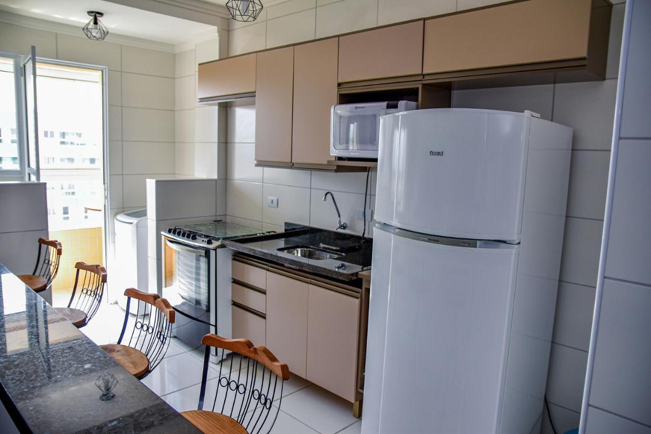 Apto C Wi-Fi A Beira-Mar Na Praia Jardim Real Sp Apartamento Praia Grande  Exterior foto